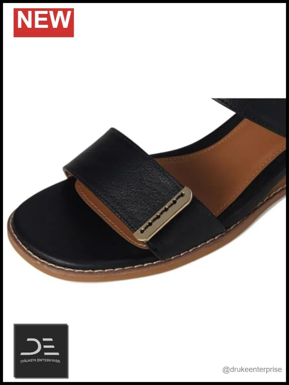 Eurosoft Women's Mallory Casual Wedge Sandals Faux Leather Hook & Loop